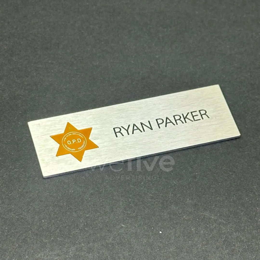 Stainless Steel Badges Printing in Dubai, Ajman, Sharjah, UAE