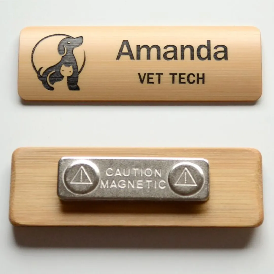 Customized Laser Engraved Wooden Badges in Dubai, Abu Dhabi, Sharjah and Ajman