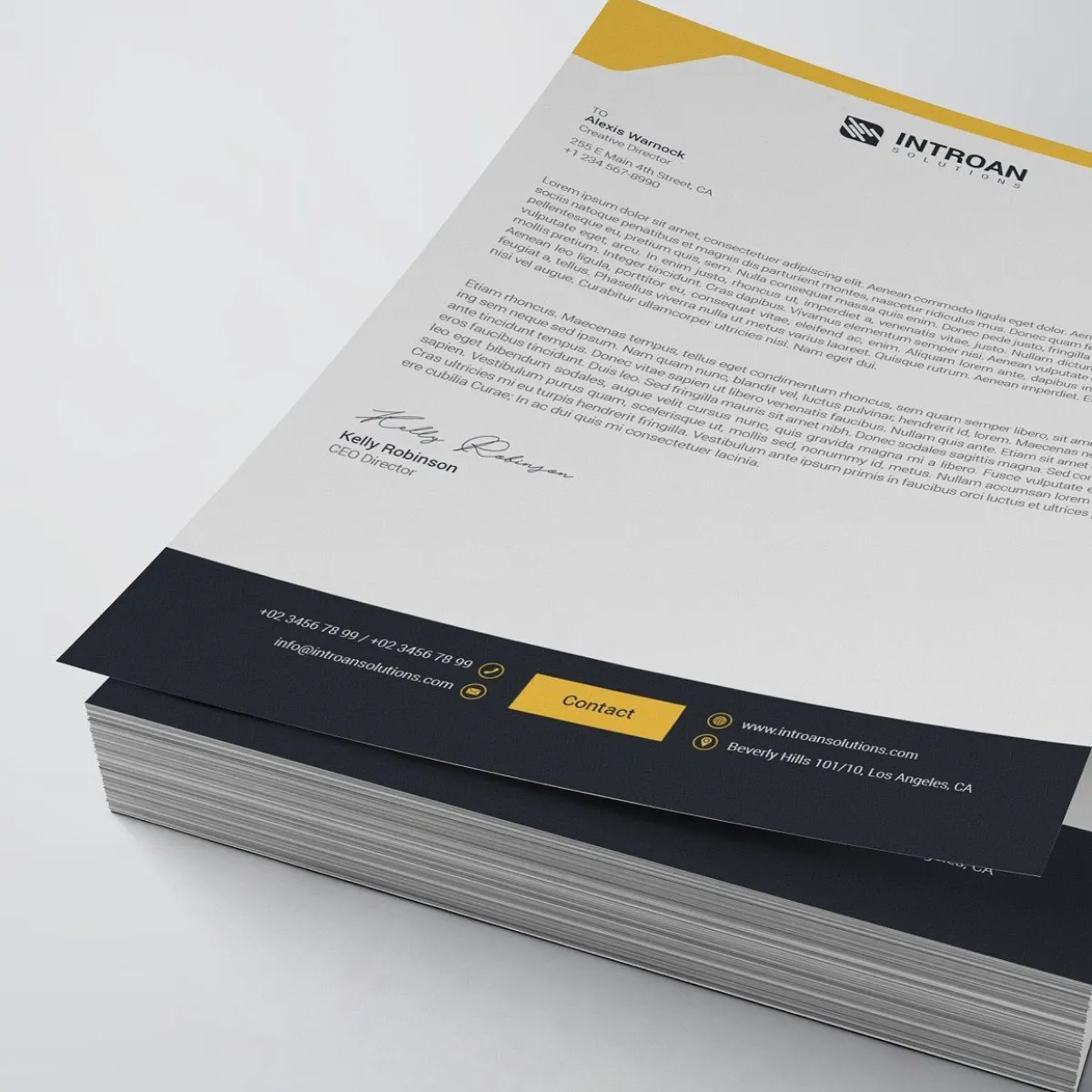 Custom Letterhead Printing in Dubai, Abu Dhabi, Sharjah, Ajman. UAE