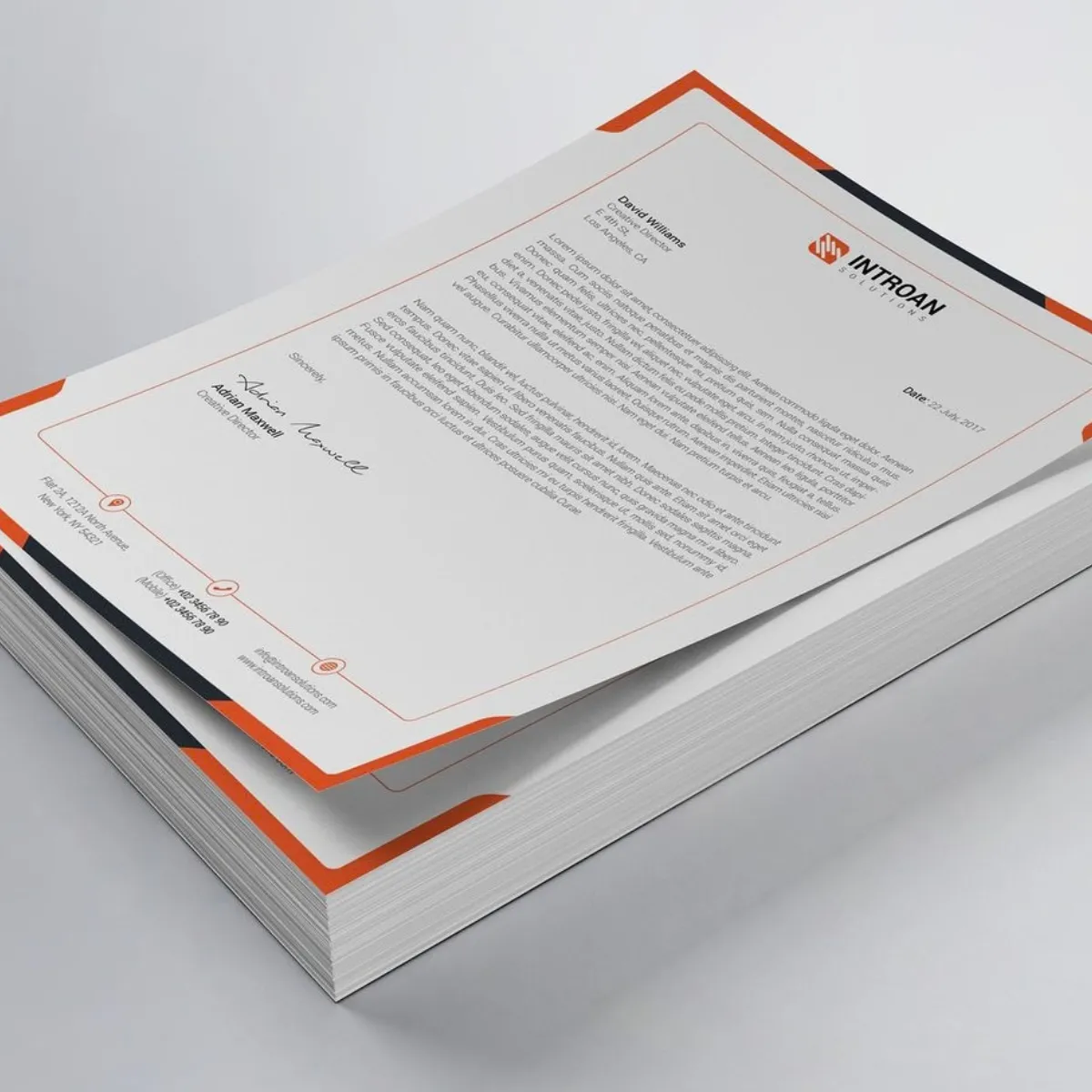 Custom Letterhead Printing in Dubai, Abu Dhabi, Sharjah, Ajman. UAE