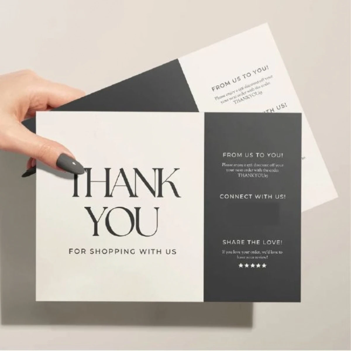 Custom Thank You Cards Printing in Dubai, Abu Dhabi, Ajman, Sharjah across UAE